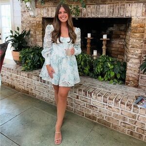 Bardot Lila Flounce Mini Dress